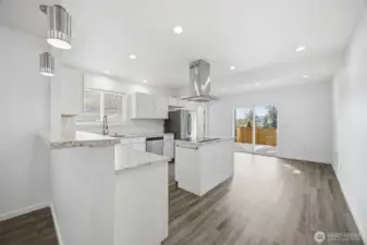 Kitchen with dining space