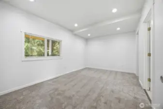 Primary Bed could fit a King sized bed under the window.