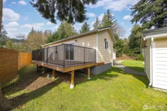 Small yard to plant a garden, or play corn hole, put in a small putt golf area.