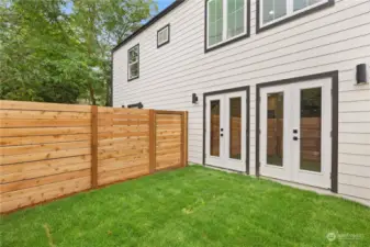 Fully fenced private yard perfect for pets and entertaining