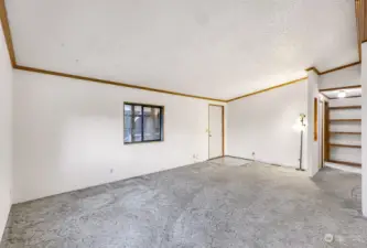 On right hallway to two bedrooms and full bathroom