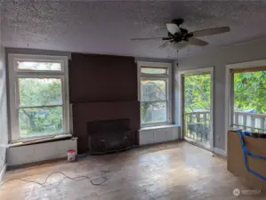 View of main living area in main level unit.