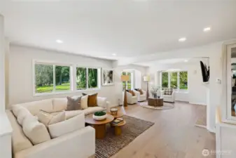 This living space is large, picturesque, comfortable with under floor heating.  Beautiful, clean and bright.