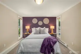 Spacious and bright with two windows and great lighting overhead!