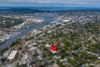 Just minutes from Ballard, Queen Anne, SLU, and Downtown Seattle