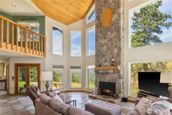 Massive windows to soak in the views.
