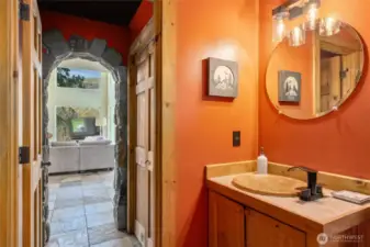Half bath downstairs.