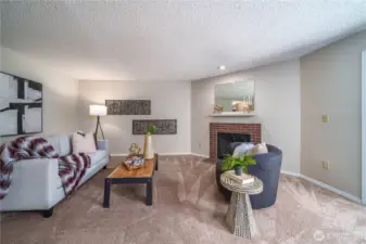 Another look at the bright, open living room—a perfect space to relax or entertain.