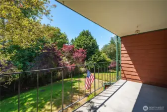 This unit backs to a lush greenbelt, offering peace, privacy, and frequent visits from nature.