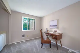 First stop: the versatile den or home office—ideal for remote work or hobbies.