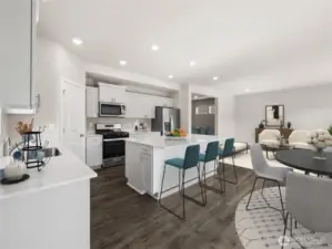 Photo of same plan but not actual home and reflects different colors and elevation.
