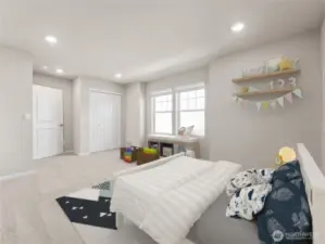 Photo of same plan but not actual home and reflects different colors and elevation.