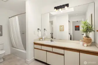 Plenty of space for a luxurious bathroom upgrade.