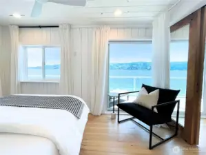 Front bedroom with water view