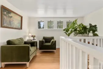 Loft with sitting area