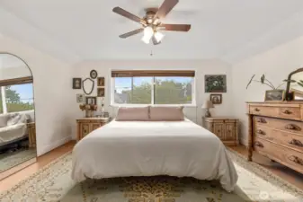 Spacious bedroom upstairs