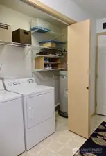 Laundry area, washer & dryer included!