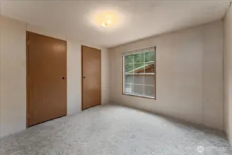 Bedroom #2 with double TWO closets.