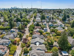 Short walk to Queen Anne Ave and all amenities it has to offer