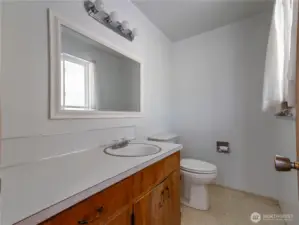 Half bath attached to the Primary Bedroom