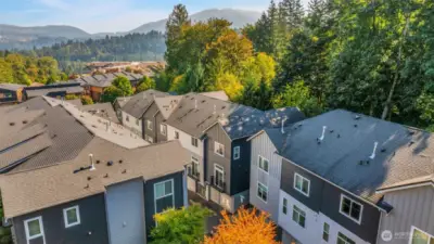 Nestled within protected forestland