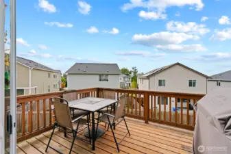 Deck off of dining room