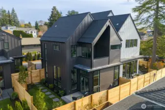 Great presence, private, lower patio, upper deck, and yard.