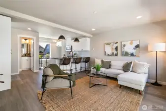 Staged photo of similar townhome. Not subject property.