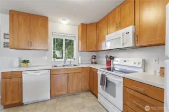 Updated kitchen. New dishwasher installed just after pictures.