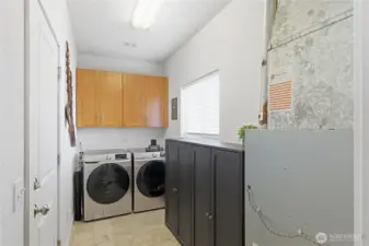 Laundry room and Furnace.