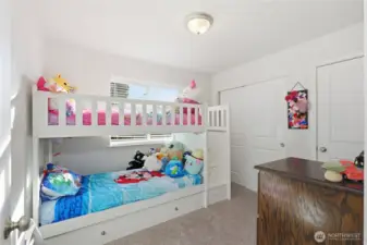 2nd Bedroom with 2 closets.