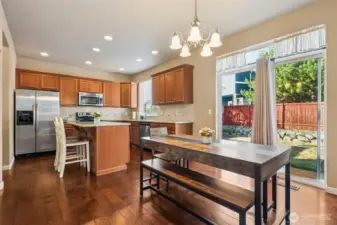 Open Concept Dining and kitchen