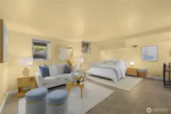 Lower-level 3rd bedroom, rec room, Airbnb, you name it.