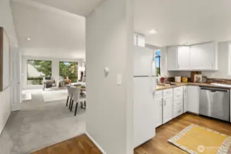 View from main entry.