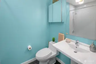 Bathroom off main hallway