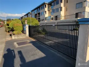 Gated entrance with plenty of secondary parking for residences and guests.