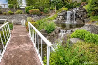 The community gardens serene beauty adds an atmosphere of relaxation to the community.