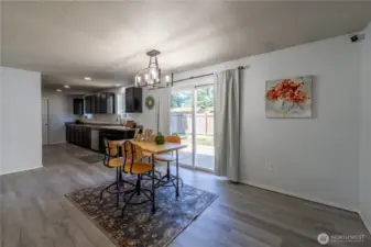 Dining Area looking towards Back Patio/Yard