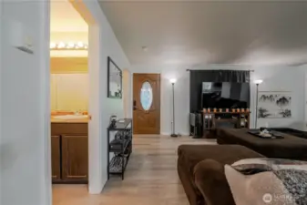 View of front door from Dining Area