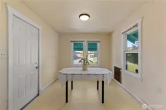 Kitchen with lots of natural light