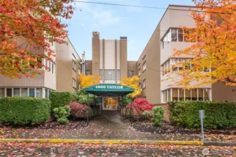 Secure Entryways. Front Door is on the 2nd Level, There are also 2 Floors below the entry level. Unit is the top floor to the left. New elevator makes for easy access to all floors of the 47 unit building.