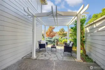 Enjoy the extended patio area.