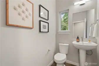 Main floor half bath.