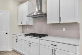 Kitchen detail of gourmet appliance package