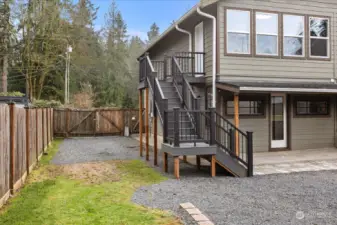 Side of Home Staircase to Yard