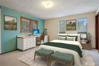 Primary bedroom-virtually staged