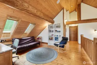 The loft complete with its own deck.