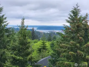Look at this gorgeous view of the water from the roof.