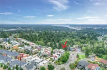 You'll see some wonderful sights on the rooftop deck from this property.