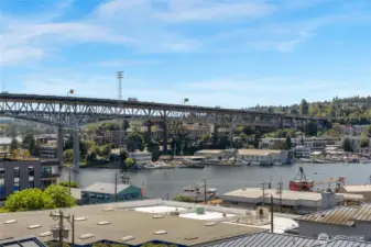 Looking over at the Eastlake and Montlake area.  You are minutes by foot bike and car to great urban neighborhoods of Seattle.  Fremont, the U-District, Ballard, Green Lake, Queen Anne, downtown Seattle are all close by.